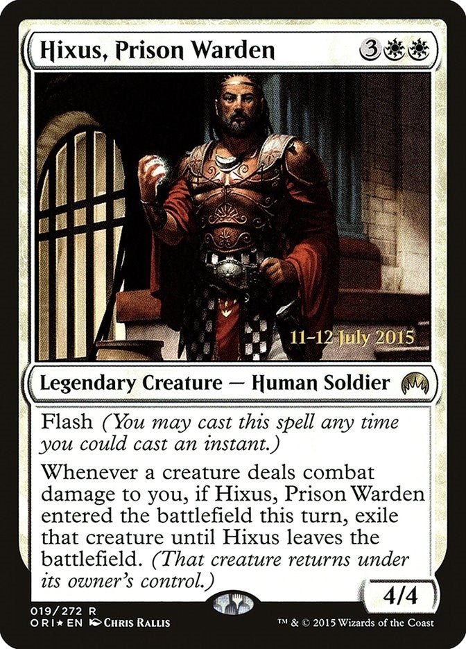 Image for Hixus, Prison Warden (19) (Prerelease Cards) - Magic: The Gathering
