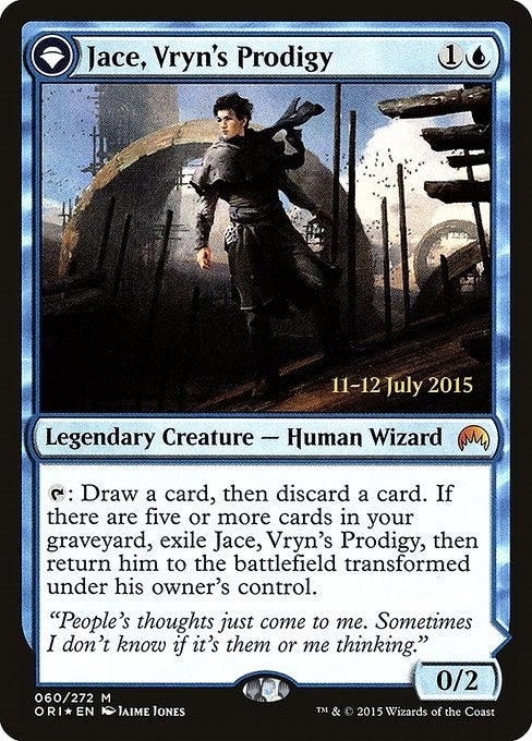 Image for Jace, Vryn's Prodigy (60) (Prerelease Cards) - Magic: The Gathering
