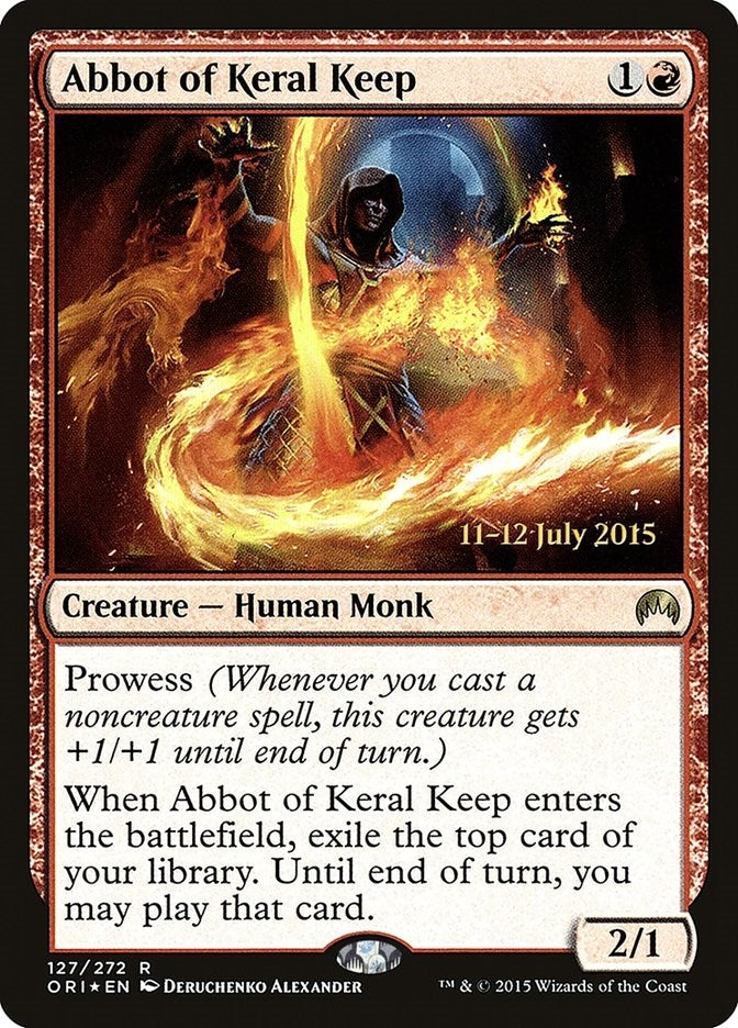 Image for Abbot of Keral Keep (127) (Prerelease Cards) - Magic: The Gathering