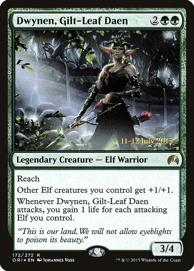 Image for Dwynen, Gilt-Leaf Daen (172) (Prerelease Cards) - Magic: The Gathering