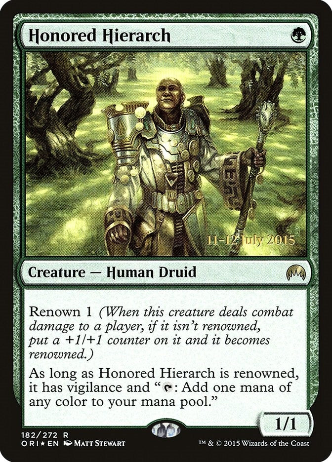 Image for Honored Hierarch (182) (Prerelease Cards) - Magic: The Gathering