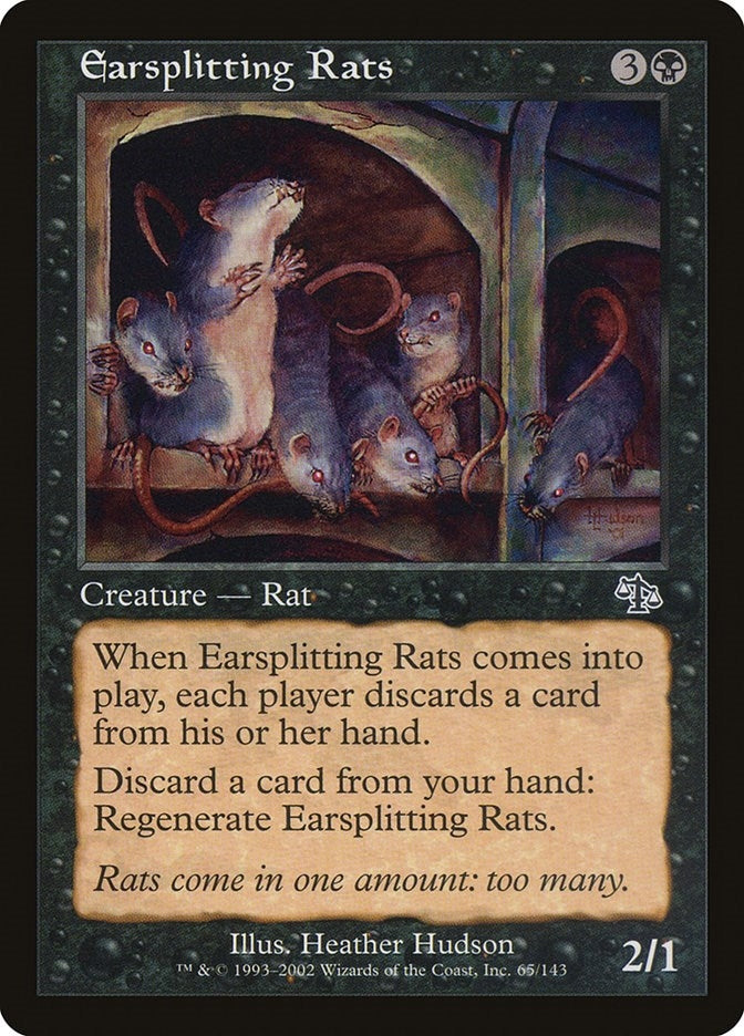Image for Earsplitting Rats (65) (Judgment) - Magic: The Gathering