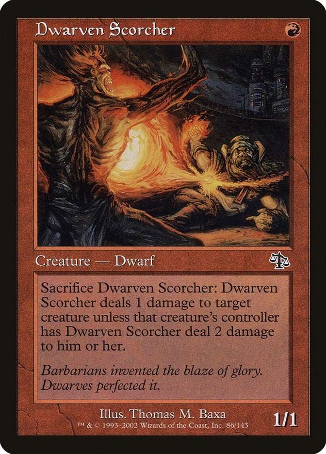 Image for Dwarven Scorcher (86) (Judgment) - Magic: The Gathering