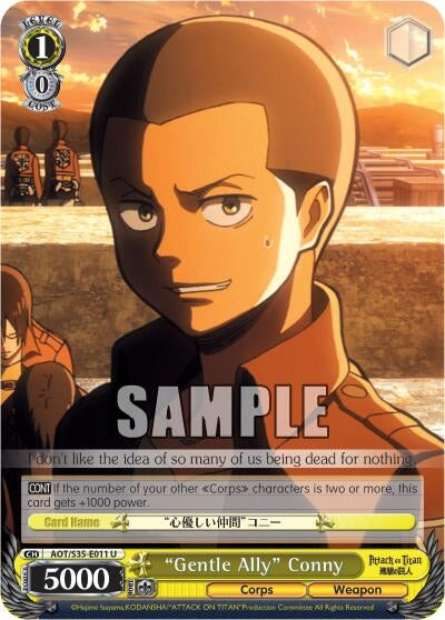 Image for "Gentle Ally" Conny (AOT/S35-E011 U) (Attack on Titan) - Weiss Schwarz