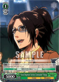 Image for "Scout Regiment Section Commander" Hange (AOT/S35-E048 C) (Attack on Titan) - Weiss Schwarz