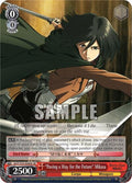 Image for "Paving a Way for the Future" Mikasa (SR) (AOT/S35-E060S SR) (Attack on Titan) - Weiss Schwarz