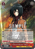 Image for "Awkward Affection" Mikasa (AOT/S35-E061 R) (Attack on Titan) - Weiss Schwarz