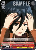 Image for "Disheartened" Mikasa (AOT/S35-E075 C) (Attack on Titan) - Weiss Schwarz