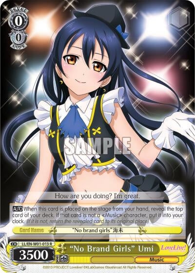 Image for "No Brand Girls" Umi (LL/EN-W01-013 R) (Love Live! DX) - Weiss Schwarz
