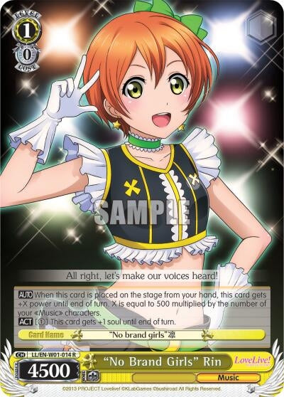 "No Brand Girls" Rin (LL/EN-W01-014 R) (Love Live! DX)