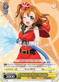 Image for "Heart of Fire" Honoka (LL/EN-W01-026 U) (Love Live! DX) - Weiss Schwarz