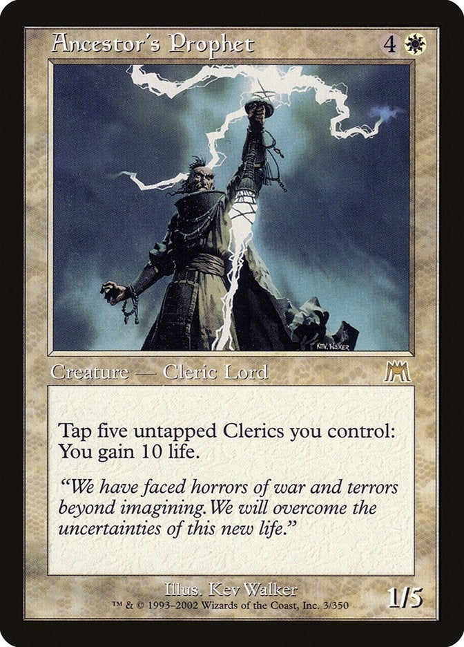 Image for Ancestor's Prophet (3) (Onslaught) - Magic: The Gathering
