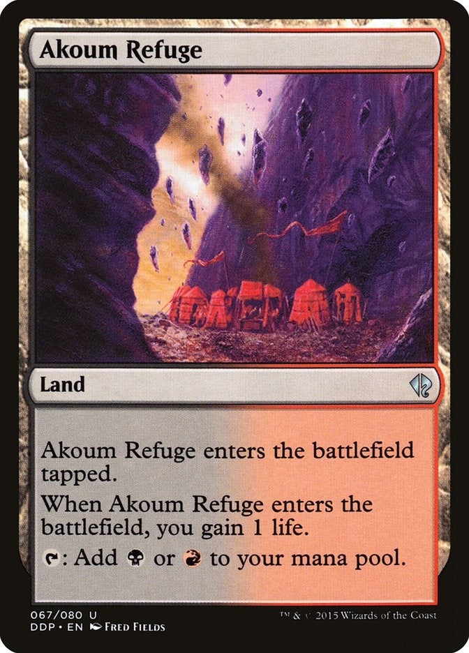 Image for Akoum Refuge (67) (Zendikar vs. Eldrazi) - Magic: The Gathering