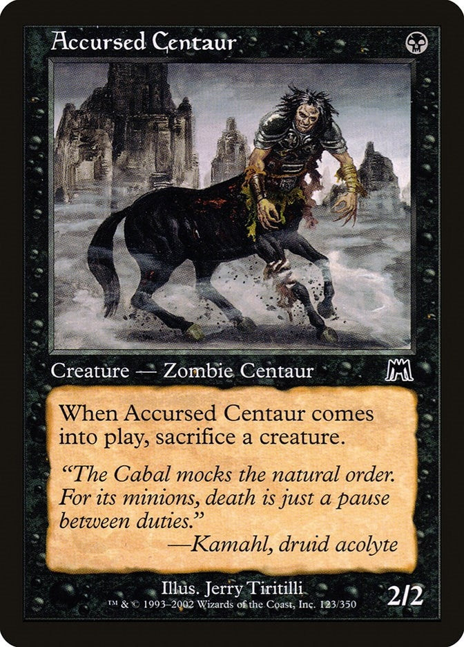 Image for Accursed Centaur (123) (Onslaught) - Magic: The Gathering