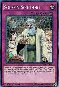 Image for Solemn Scolding (MP15-EN186) (MP15) - YuGiOh