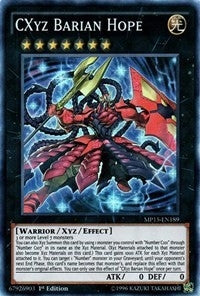 Image for CXyz Barian Hope (MP15-EN189) (MP15) - YuGiOh