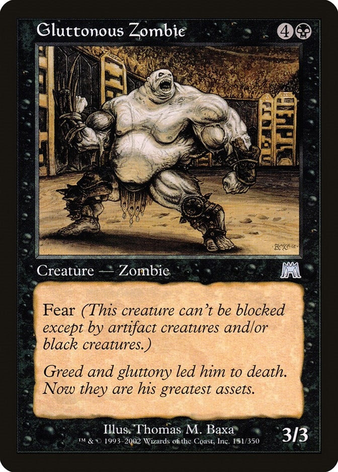 Image for Gluttonous Zombie (151) (Onslaught) - Magic: The Gathering