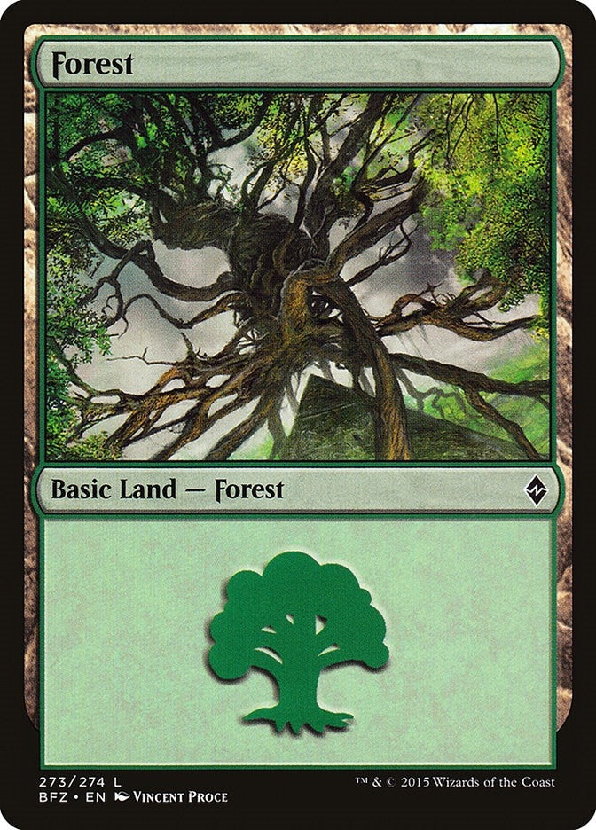 Image for Forest (273) (273) (Battle for Zendikar) - Magic: The Gathering