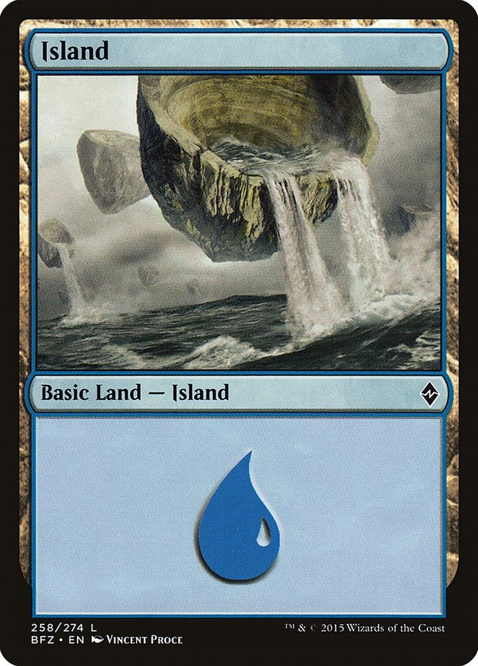 Image for Island (258) (258) (Battle for Zendikar) - Magic: The Gathering