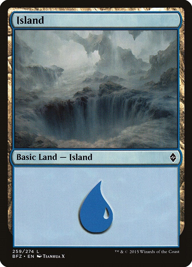 Image for Island (259) (259) (Battle for Zendikar) - Magic: The Gathering