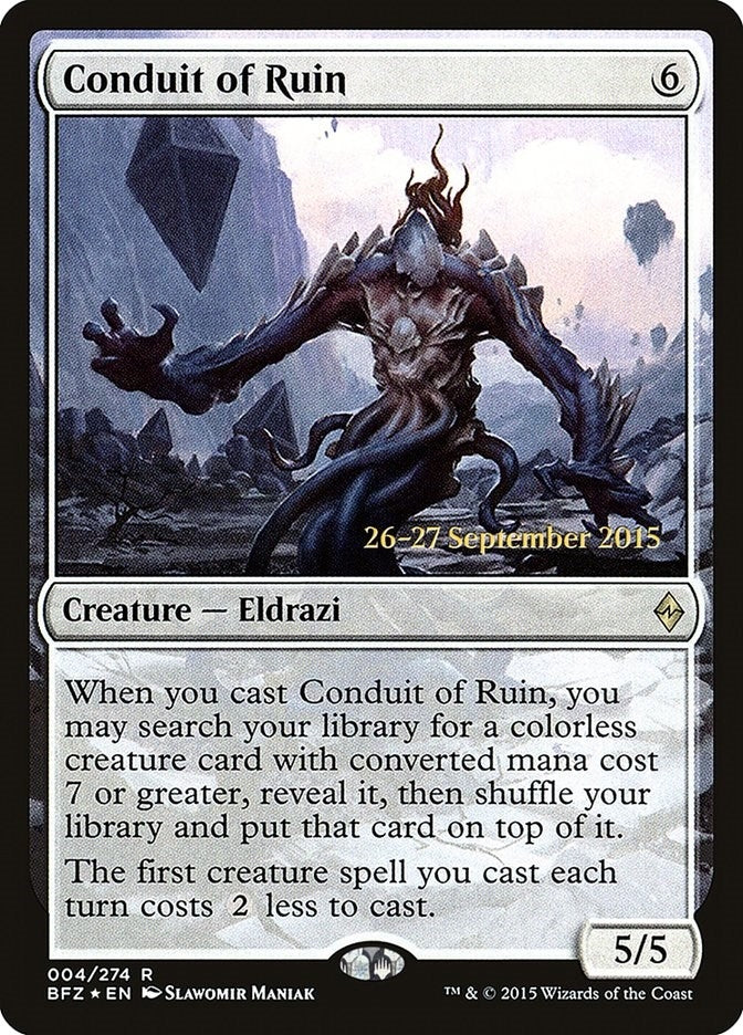 Image for Conduit of Ruin (4) (Prerelease Cards) - Magic: The Gathering