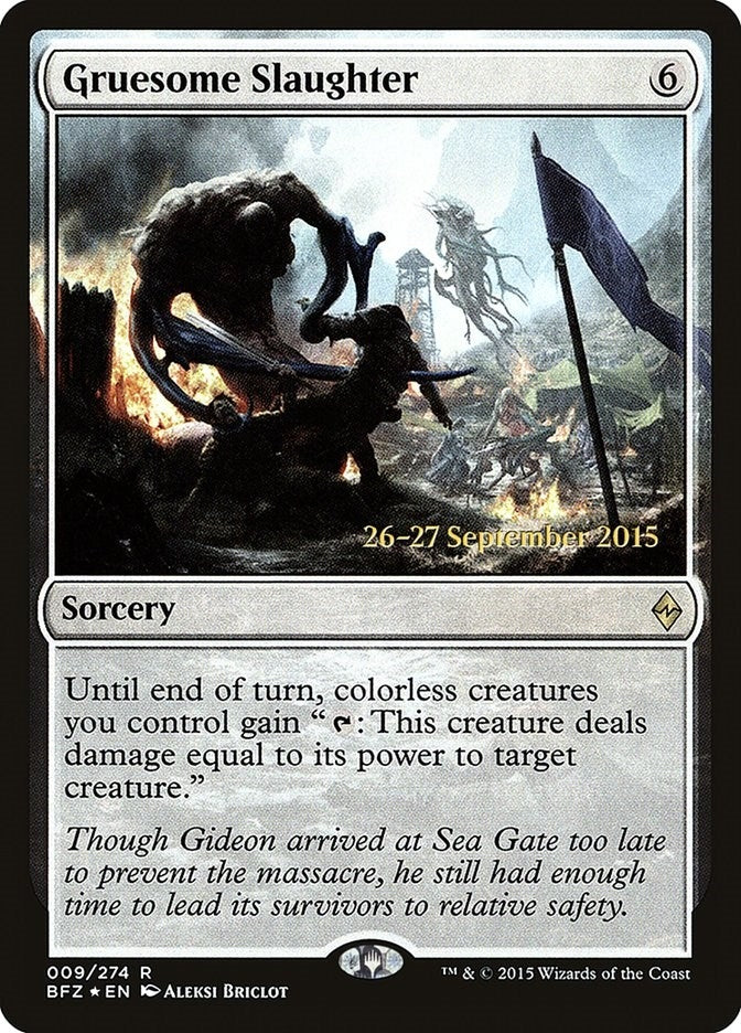 Image for Gruesome Slaughter (9) (Prerelease Cards) - Magic: The Gathering