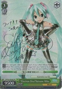 Image for "Electron Diva"Hatsune Miku (XR) (PD/S22-E026X XR) (Hatsune Miku -Project DIVA- f) - Weiss Schwarz