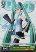Image for "Nice to meet you"Hatsune Miku (PD/S22-PE01 PR) (Hatsune Miku -Project DIVA- f) - Weiss Schwarz