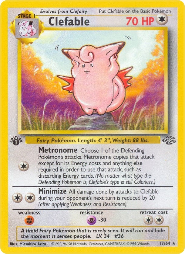 Image for Clefable (17) (17/64) (JU) - Pokemon