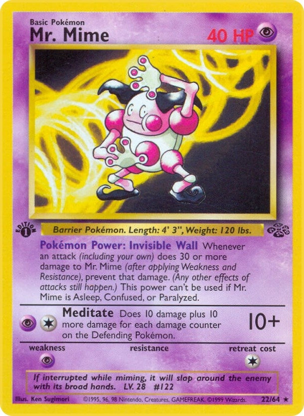 Image for Mr. Mime (22) (22/64) (JU) - Pokemon