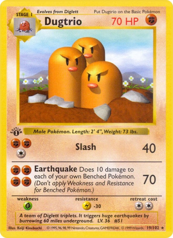 Image for Dugtrio (019/102) (BSS) - Pokemon