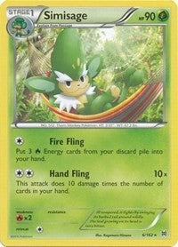 Image for Simisage (6/162) (BKT) - Pokemon