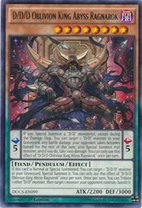 Image for D/D/D Oblivion King Abyss Ragnarok (DOCS-EN099) (DOCS) - YuGiOh