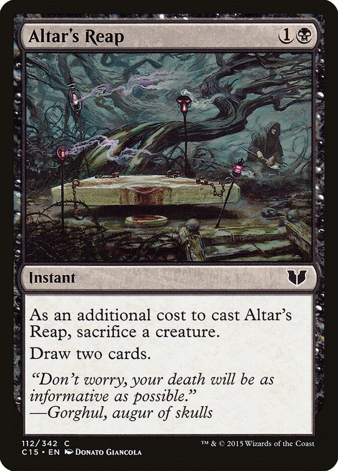 Image for Altar's Reap (112) (Commander 2015) - Magic: The Gathering
