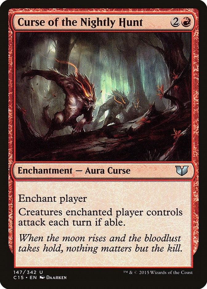 Image for Curse of the Nightly Hunt (147) (Commander 2015) - Magic: The Gathering