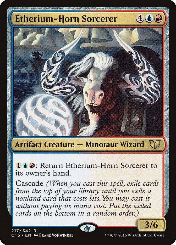 Image for Etherium-Horn Sorcerer (217) (Commander 2015) - Magic: The Gathering
