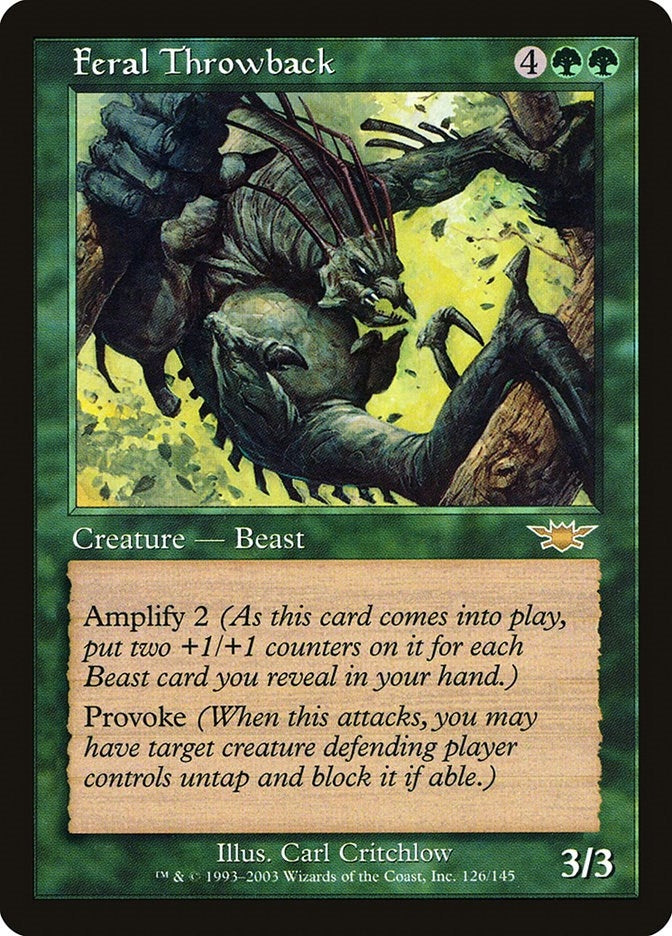 Image for Feral Throwback (126) (Legions) - Magic: The Gathering