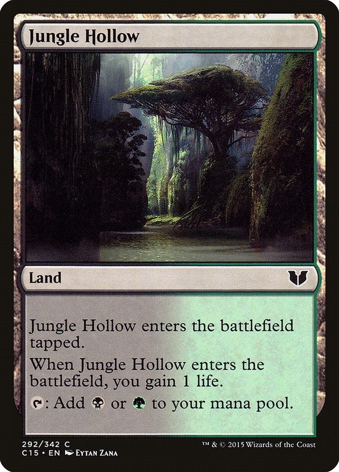 Image for Jungle Hollow (292) (Commander 2015) - Magic: The Gathering
