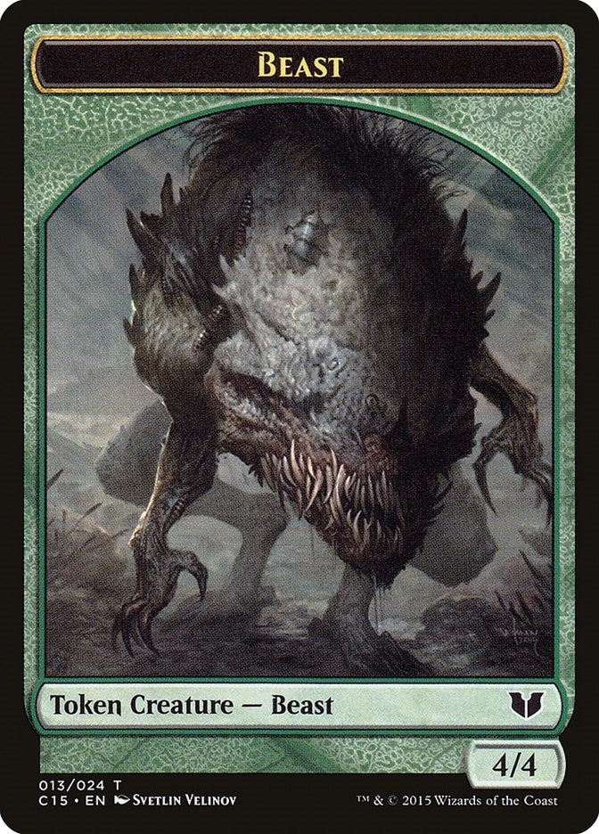 Image for Beast // Snake (017) Double-Sided Token (13 // 17) (Commander 2015) - Magic: The Gathering