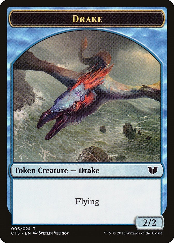 Image for Drake // Elemental (020) Double-Sided Token (6 // 20) (Commander 2015) - Magic: The Gathering