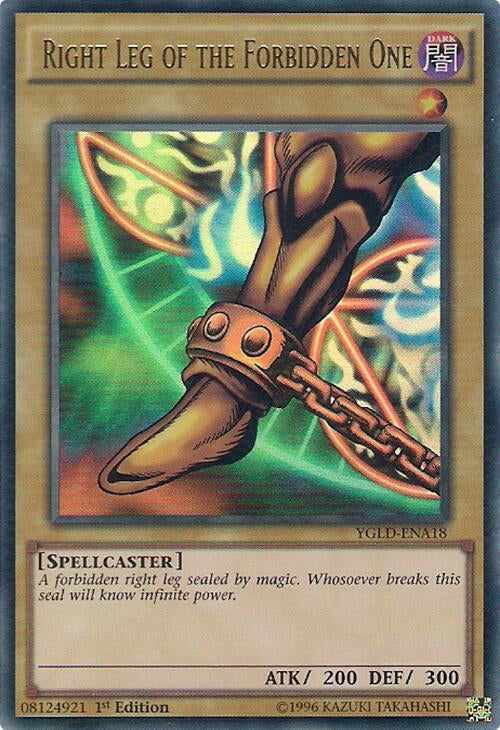 Image for Right Leg of the Forbidden One (YGLD-ENA18) (King of Games: Yugi's Legendary Decks) - YuGiOh