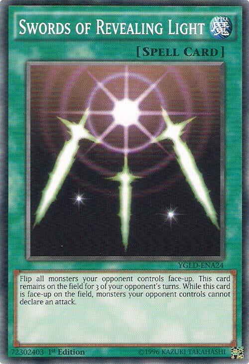 Image for Swords of Revealing Light (A) (YGLD-ENA24) (King of Games: Yugi's Legendary Decks) - YuGiOh