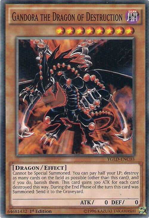 Image for Gandora the Dragon of Destruction (YGLD-ENC03) (King of Games: Yugi's Legendary Decks) - YuGiOh