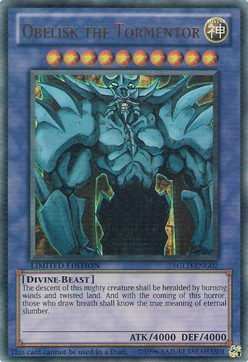 Image for Obelisk the Tormentor (YGLD-ENG02) (King of Games: Yugi's Legendary Decks) - YuGiOh