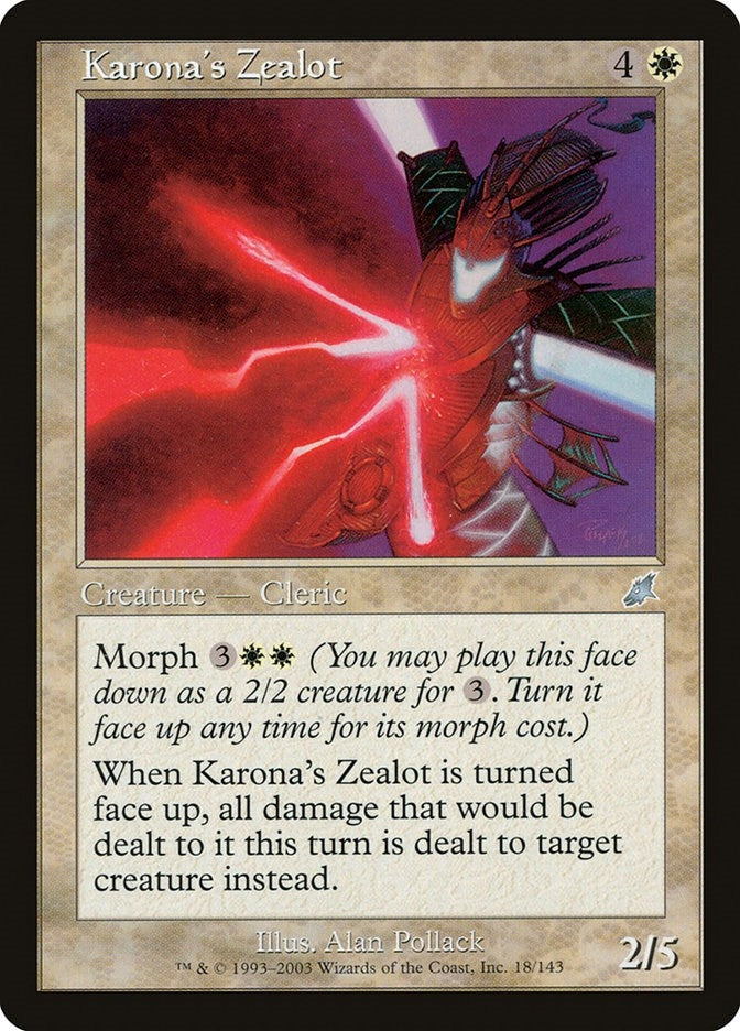 Image for Karona's Zealot (18) (Scourge) - Magic: The Gathering