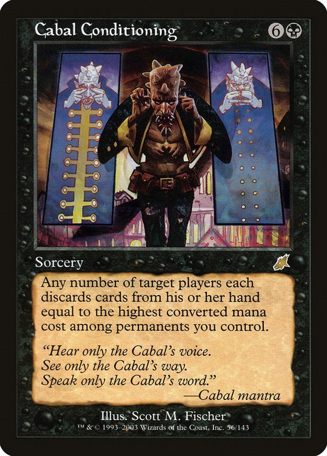 Image for Cabal Conditioning (56) (Scourge) - Magic: The Gathering
