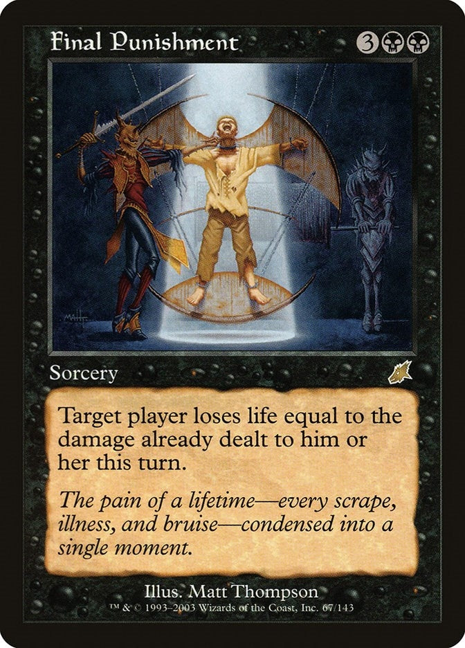 Image for Final Punishment (67) (Scourge) - Magic: The Gathering