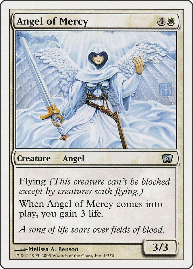 Image for Angel of Mercy (1) (8th Edition) - Magic: The Gathering
