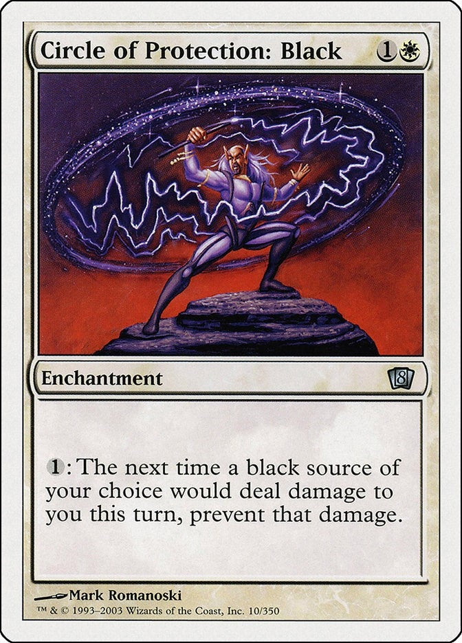 Image for Circle of Protection: Black (10) (8th Edition) - Magic: The Gathering