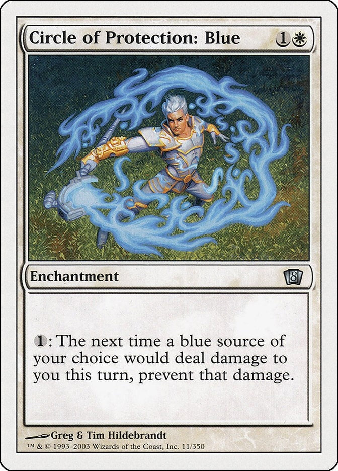 Image for Circle of Protection: Blue (11) (8th Edition) - Magic: The Gathering
